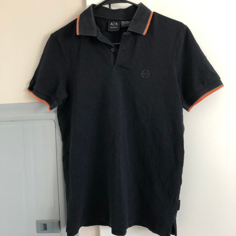 Armani Exchange Black Polo